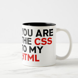 Ditt är CSS till min HTML Två-Tonad Mugg