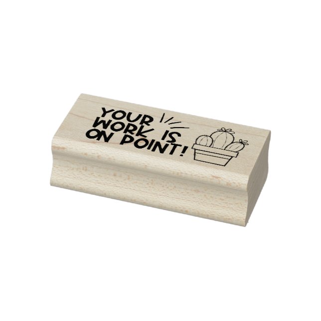 Ditt arbete är på Point Teacher Frimärke Stämpel (Stämpel)
