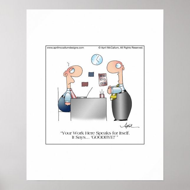 DITT ARBETE Poster till April McCallum (Framsidan)