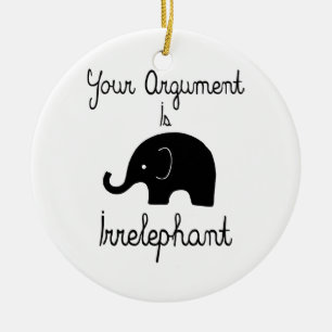 Ditt argument är Irrelephant Julgransprydnad Keramik