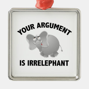 Ditt argument är irrelevant julgransprydnad metall