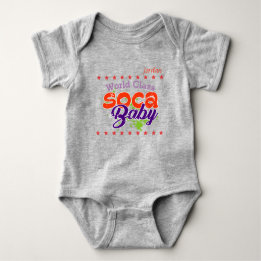 (Ditt Baby-Namn) Soca Baby T Shirt