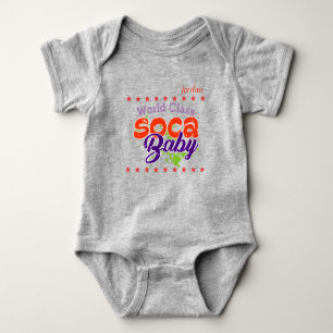 (Ditt Baby-Namn) World Class Soca Baby T Shirt