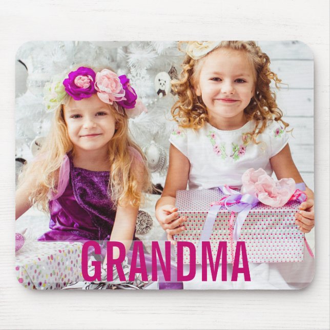 Ditt barn Foto Grandma Mousepad Musmatta (Framsidan)