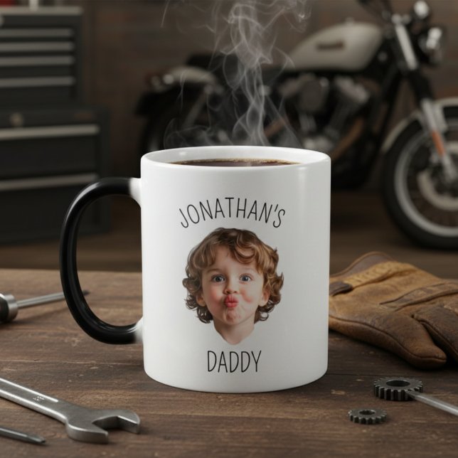 Ditt barns ansikte Anpassad babyfoto Magisk Mugg (Your Child's Face Custom Baby Photo Color Morph Mug)