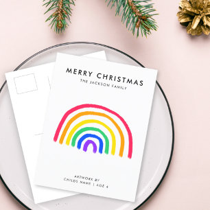 Ditt barns egen teckning   Kids Teckning jul Helg Vykort