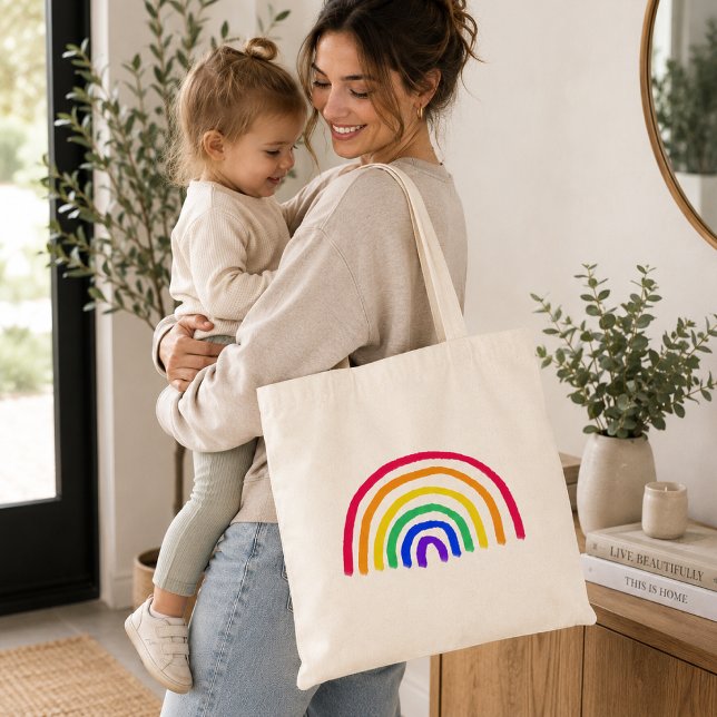 Ditt barns egen teckning | Överför Kids Teckning Tygkasse (Upload kids artwork to a tote bag for a custom child drawing gift used every day.)
