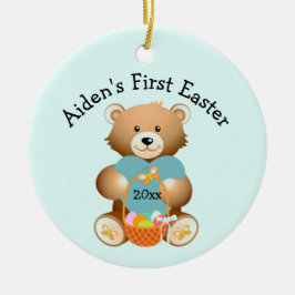 Ditt barns första Påsk-prydnad i Namn Julgransprydnad Keramik