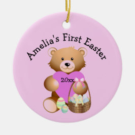 Ditt barns första Påsk-prydnad i Namn Julgransprydnad Keramik