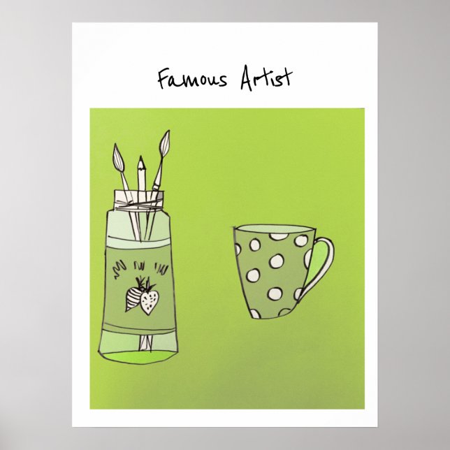 Ditt barns konst på en affisch (Framsidan)