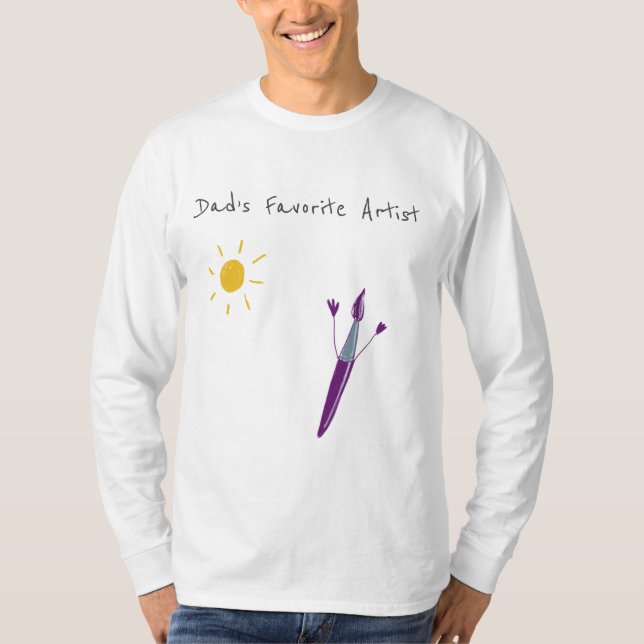Ditt Barns Konst På En T Shirt (Framsida)