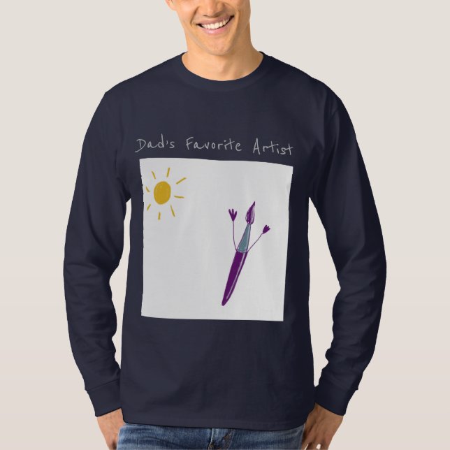 Ditt barns konst på en t shirt (Framsida)