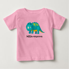 Ditt barns Namn-Dinosaur-design - båttrafik T Shirt