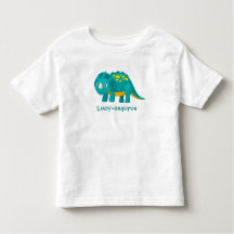 Ditt barns Namn Dinosaur Design Småbarn T-shirt