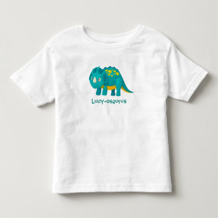 Ditt barns Namn Dinosaur Design Småbarn T-shirt