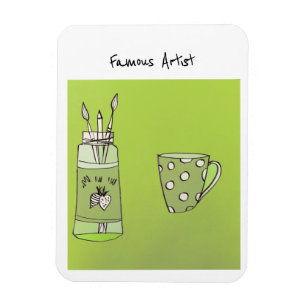 Ditt barns teckning på ett flexibelt fotomagnet magnet