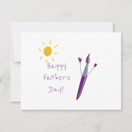 Ditt barns teckningar för Pappa Anteckningskort