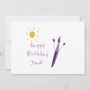 Ditt barns teckningar för Pappa Julkort