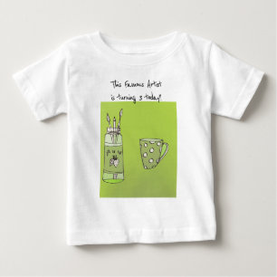Ditt barns teckningar på en Baby-födelsedag T-Shir T Shirt