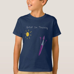 Ditt barns teckningar på en flottpojkes T-Shirt