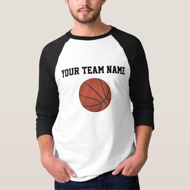 DITT BASKETLAGNAMN TEE (Framsida)