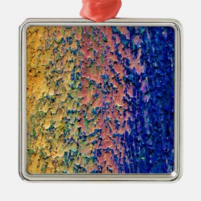 Ditt beställnings- högvärdigt för bakgrund julgransprydnad metall (Framsidan)