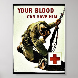 Ditt blod kan spara honom poster
