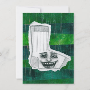 Ditt Borttappad Sock-hälsningskort Kort