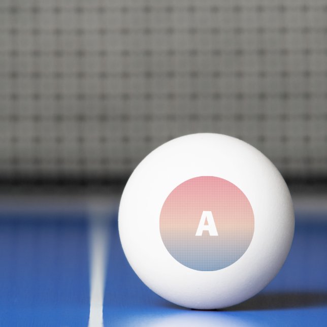 Ditt brev anpassat Neon Dawn Pingisboll (Netto)