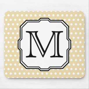 Ditt brev. Beställnings- Monogram. Beige Musmatta