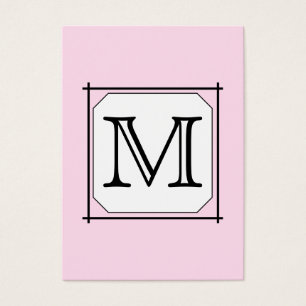 Ditt brev. Beställnings- Monogram. Svart vit för Visitkort