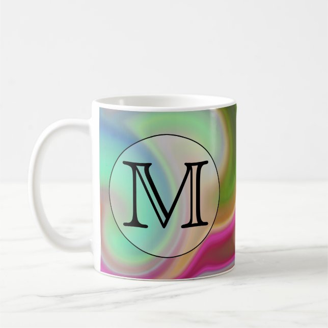 Ditt brev som är färgrikt virvlar runt och den kaffemugg (Vänster)