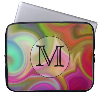 Ditt brev som är färgrikt virvlar runt och den laptop sleeve