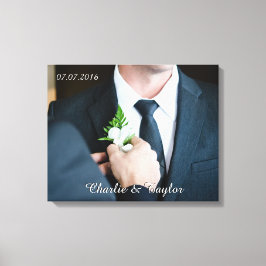 DITT BRÖLLOP PHOTO-anpassningsbar har figursatt ar Canvastryck