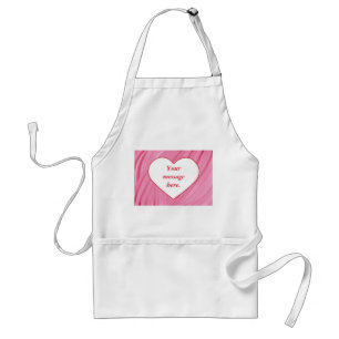 Ditt budskap Vita hjärtröda bländar Aprons Förkläde