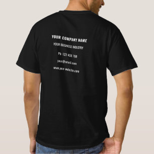Ditt Business Logotyp Namn Info Company T-Shirt Gi