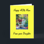 DITT DAUGHTER KÄRLEK DU MAMMA 40:e Kort<br><div class="desc">Säg till MAMMA att du KÄRLEK henne och vill bli som HER en dag! Låt henne veta att hon är FAB:)</div>