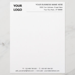 Ditt designs firmabriefpapper för korrespondens brevhuvud