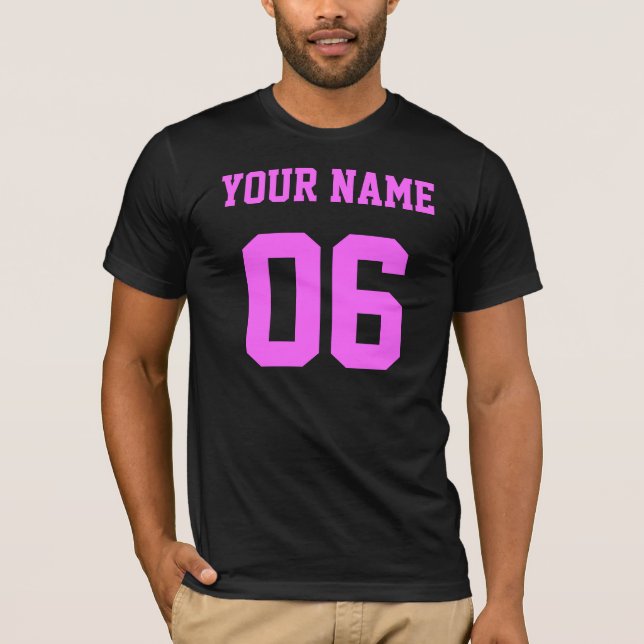 Ditt ditt namn numrerar t shirt (Framsida)