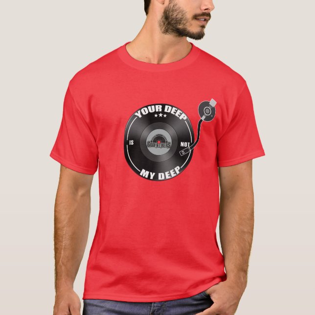 Ditt djupt är inte mitt djupt t shirt (Framsida)