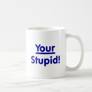Ditt dumt! kaffemugg
