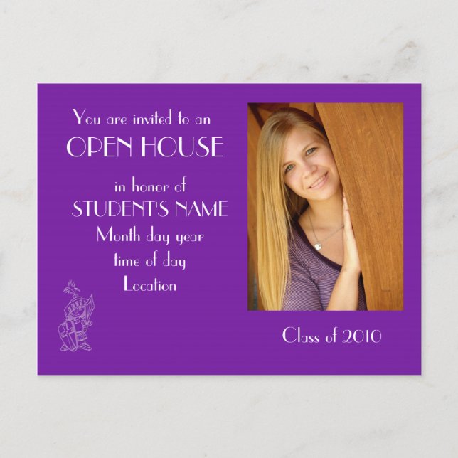 Ditt eget foto - Öppna husvykort Inbjudan Vykort (Framsida)