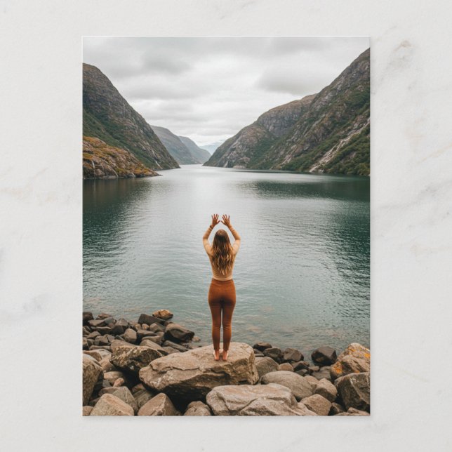 Ditt eget gratulationskort för foto-Anpassningsbar Vykort (Framsida)