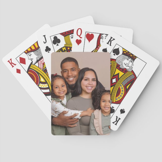 Ditt Eget Konstverk Anpassad Uppladdning Målning T Casinokort (Baksidan)