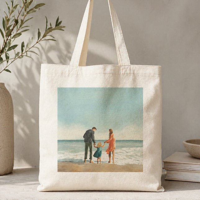 Ditt Eget Konstverk | Ladda Upp Din Målning Teckni Tygkasse (A custom tote personalized with your own artwork)
