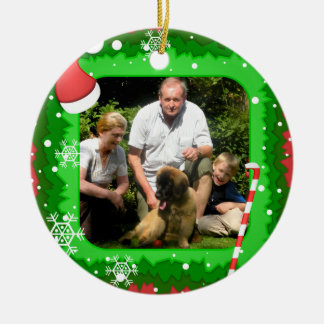 Ditt egna foto i en julram! - julgransprydnad keramik