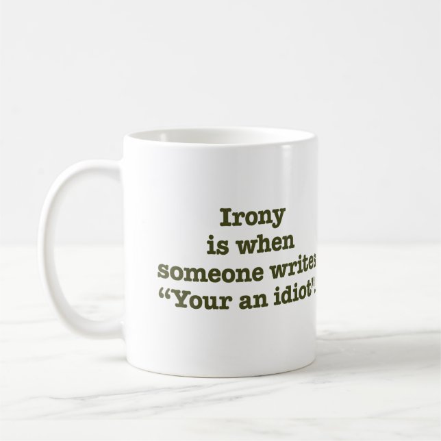 Ditt en Idiot. Kaffemugg (Vänster)