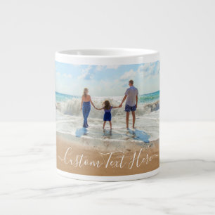 Ditt familjefoto kaffemugg present med anpassad te jumbo mugg