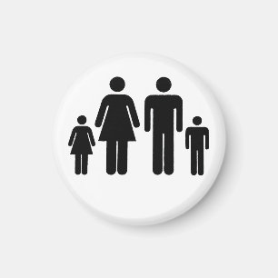 Ditt Familjefoto På En  Magnet