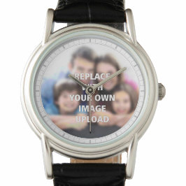 Ditt familjefoto tryckt på en vakt armbandsur